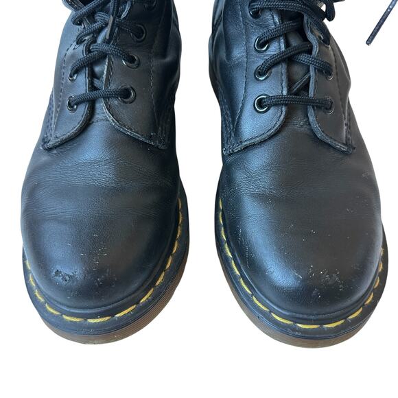 Dr. Martens Celeste Combat Boots Black Leather Angel Wings Women's Size 8 - Picture 7 of 11